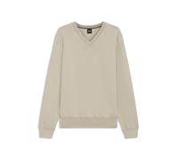 BOSS Pullover aus Baumwolle mit V-Ausschnitt - Style Upacello-L, 50556524 Hellbeige XXXL