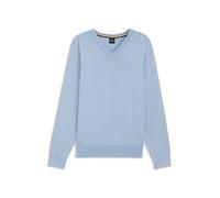 BOSS Pullover aus Baumwolle mit V-Ausschnitt - Style Upacello-L, 50556524 Hellblau S