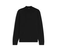 BOSS Pullover aus extrafeiner Merinowolle mit Stehkragen - Style H-Bjarno, 50570642 Schwarz L