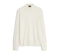 BOSS Pullover aus extrafeiner Merinowolle mit Stehkragen - Style H-Bjarno, 50570642 Natur L