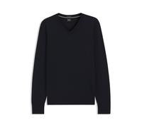 BOSS Pullover aus extrafeiner Merinowolle mit V-Ausschnitt - Style H-Melba, 50570616 Dunkelblau XL
