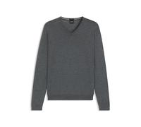 BOSS Herren Melba-P Pullover aus extrafeiner Merinowolle mit V-Ausschnitt