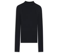 BOSS Pullover aus gerippter Merinowolle mit Stehkragen - Style Foliora, 50549166 Dunkelblau XS