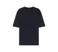 BOSS Pullover aus Leinen-Baumwolle mit Rippen- und Reiskornstrukturen - Style Kajordino, 50558718 Dunkelblau XXL