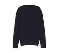 BOSS Pullover aus Leinen-Baumwolle mit Strickstruktur - Style Kawaii, 50558720 Dunkelblau M