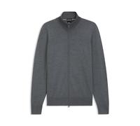 BOSS Pullover aus Merinowolle mit Reißverschluss - Style H-Balonso, 50566344 Grau XXL