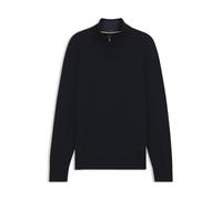 BOSS Pullover aus Schurwolle mit Kaschmir und Troyerkragen - Style H-Hemarlo, 50571612 Dunkelblau XXL