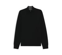 BOSS Pullover aus Schurwolle mit Kaschmir und Troyerkragen - Style H-Hemarlo, 50571612 Schwarz XXXL