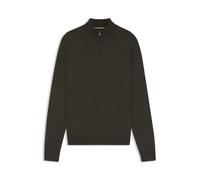 BOSS Pullover aus Schurwolle mit Troyerkragen - Style Ebenji, 50528300 Dunkelbraun M