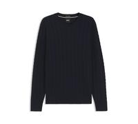 BOSS Regular Fit Pullover mit Baumwoll-Anteil Modell 'Furlan' in Marine, Größe XL