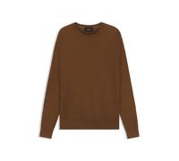 BOSS Herren Strickpullover L-INTENSO Regular Fit, nougat, Gr. L