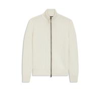 BOSS Pullover aus Woll-Mix mit Kaschmir und geripptem Zopfmuster - Style L-Hablon, 50555338 Natur M