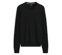 BOSS Pullover aus Woll-Mix mit strukturierter Vorderseite - Style H-Habito_IN, 50576726 Schwarz S