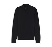 BOSS Pullover aus Wolle, Seide und Kaschmir mit Troyerkragen - Style L-Lineo, 50565513 Dunkelblau XL