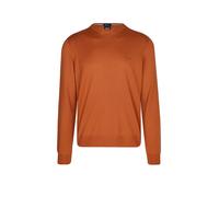 BOSS Regular Fit Strickpullover aus reiner Schurwolle Modell 'BOTTO' in Orange, Größe XL