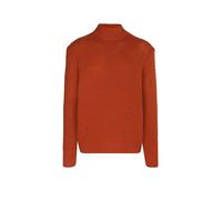 BOSS Pullover aus Schurwolle mit strukturiertem Strickmuster - Style C-Heletto, 50550008 Dunkelorange L