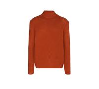 BOSS Pullover aus Schurwolle mit strukturiertem Strickmuster - Style C-Heletto, 50550008 Dunkelorange XXL