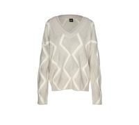 BOSS Relaxed-Fit Pullover aus Schurwolle Aran-Strickmuster - Style Flarin, 50553233 Beige gemustert M