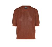 BOSS Pullover aus Baumwolle mit feiner Spitzenstruktur - Style Folearia, 50562650 Braun XL