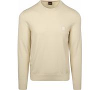 Strickpullover BOSS ORANGE "Kanovano", Herren, Gr. XL, open gelb767, Strick, Obermaterial: 95% Baumwolle, 5% Kaschmir, casual, regular fit hüftlang, Rundhals, Langarm eingesetzt Strickbündchen, Pullov