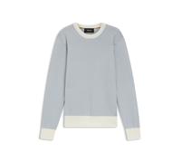 BOSS Pullover mit Strick-Struktur aus Seide mit Baumwolle - Style L-Umino, 50555212 Hellblau L