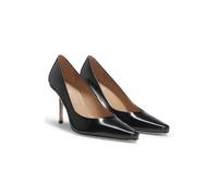BOSS Pumps aus Leder mit silberfarbenem Absatz - Style Charlize_Pump90_ABL, 50558158 Schwarz 41