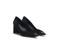 BOSS Pumps aus Veloursleder mit Lederkappe - Style Gracey_ChPump70_NASD, 50548592 Schwarz 39