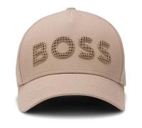 BOSS Cap aus Baumwoll-Twill mit strukturiertem Logo - Style Pyer-Golf-Terrace, 50560379 Beige ONESI