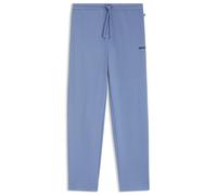 BOSS Pyjama-Hose aus Baumwoll-Mix mit gesticktem Logo - Style Waffle Pants, 50535877 Blau XL