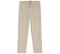 BOSS Pyjama-Hose aus Baumwoll-Mix mit gesticktem Logo - Style Waffle Pants, 50535877 Hellbeige L