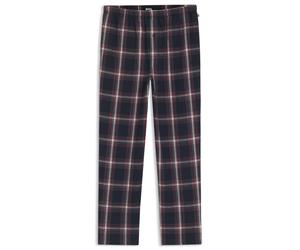 BOSS Pyjama-Hose aus Baumwoll-Mix mit tonalem Karo-Muster - Style Holiday Pants, 50550764 Dunkelblau / Rot M