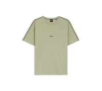 BOSS Pyjama-Oberteil aus elastischer Baumwolle mit Tape-Details - Style Unique T-Shirt, 50545930 Hellgrün XXL