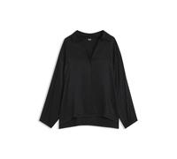BOSS Pyjama-Oberteil aus Satin mit durchgehendem Monogramm-Muster - Style B Monogram_Shirt VN, 50570996 Schwarz M