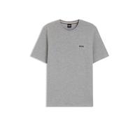 Pyjamaoberteil BOSS "Waffle T-Shirt", Herren, Gr. XXL, grau (medium grau 033), Obermaterial: 60% Baumwolle, 40% Polyester, regular fit, Rundhals, Shirts (32739701-XXL) medium grau 033