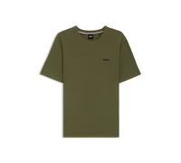 BOSS Pyjama-Shirt aus Baumwoll-Mix mit Logo-Stickerei - Style Waffle T-Shirt, 50535891 Grün XXL