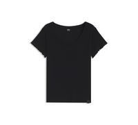 BOSS "Cosy Waffle T-Shirt" aus Baumwoll-Mix mit Waffelstruktur (36750928-L) schwarz 001