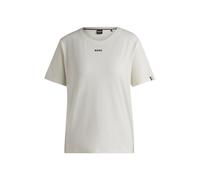 BOSS Pyjama-Shirt aus elastischem Baumwoll-Jersey mit Logo-Print - Style CI_T-Shirt, 50510322 Weiß L