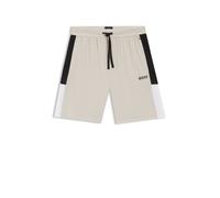 BOSS Pyjama-Shorts aus Baumwoll-Mix mit Colorblocking - Style Balance Shorts, 50557061 Hellgrau XL