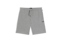BOSS Pyjama-Shorts aus Baumwoll-Mix mit Logo-Stickerei - Style Waffle Shorts, 50535884 Grau XXL
