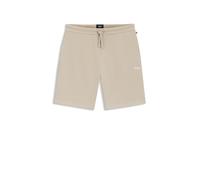 BOSS Pyjama-Shorts aus Baumwoll-Mix mit Logo-Stickerei - Style Waffle Shorts, 50535884 Hellbeige M