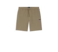 Pyjamashorts BOSS "Waffle Shorts", Damen, Gr. XXL, N-Gr, open braun 245, Jersey, Obermaterial: 60% Baumwolle, 40% Polyester, lang, Hosen (31772035-XXL) open braun 245