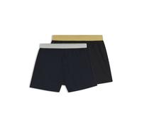 BOSS Pyjama-Shorts aus Baumwoll-Popeline im Zweier-Pack - Style Xmas 2 Pack Boxer, 50550566 Schwarz / Blau S