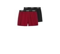 BOSS Pyjama-Shorts aus Baumwolle - Style 2P Boxer Shorts EW, 50545913 Rot L