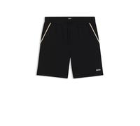 BOSS Pyjama-Shorts aus elastischer Baumwolle mit Tape-Details - Style Unique Shorts CW, 50545942 Schwarz XXL