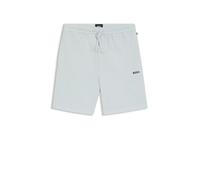 Hugo Boss Pyjama-Shorts Waffle Shorts aus Baumwoll-Mix mit Logo-Stickerei Hellblau XXL