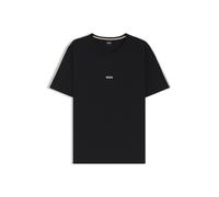 BOSS Pyjama-T-Shirt aus Stretch-Baumwolle mit Signature-Streifen-Tape - Style Unique T-Shirt, 50545930 Schwarz S