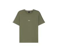 BOSS Pyjama-T-Shirt aus Stretch-Baumwolle mit Signature-Streifen-Tape - Style Unique T-Shirt, 50545930 Hellgrün S