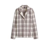 BOSS Pyjama-Top aus kariertem Baumwoll-Mix mit Twill-Struktur - Style Holiday_Shirt, 50571021 Gemustert M