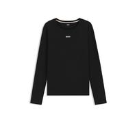 BOSS Longsleeve mit Label-Print in Black, Größe L