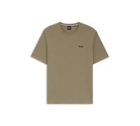 BOSS Pyjama-Top aus Waffelstrick - Style Waffle T-Shirt, 50535891 Hellbraun M